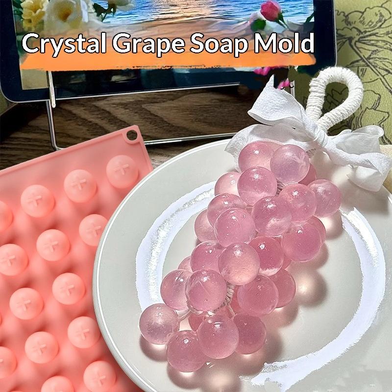 Soap Making Kit For Beginners - Silicone Grape Ball Molds Easy Release