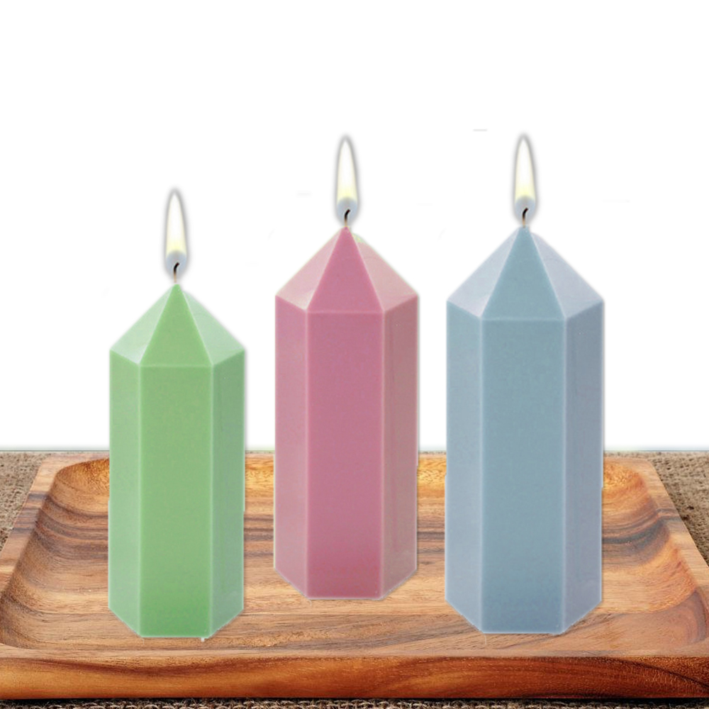 3D Hexagonal Column Candle Mol - Soap Making Diy Kit ulasan dan harga