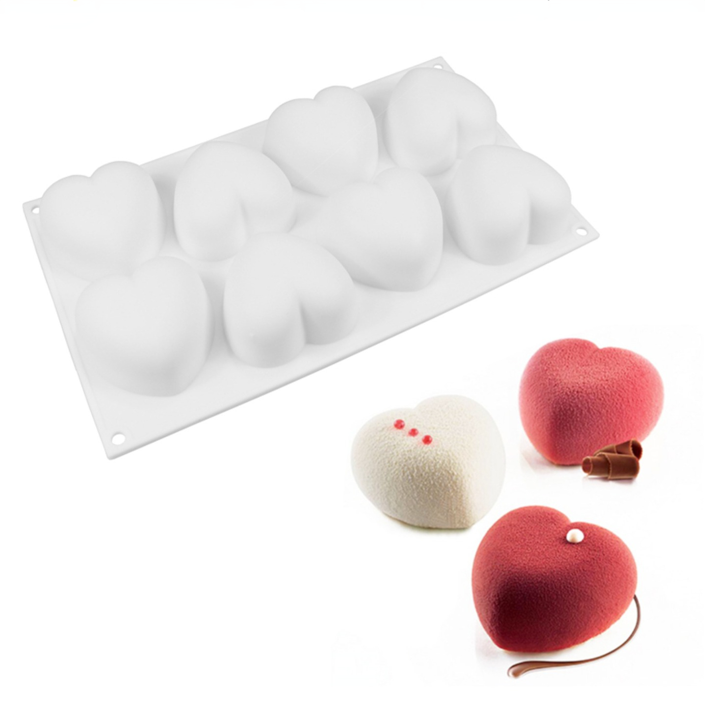 Love Heart Silicone Soap Mold  - Soap Making Diy Kit ulasan dan harga